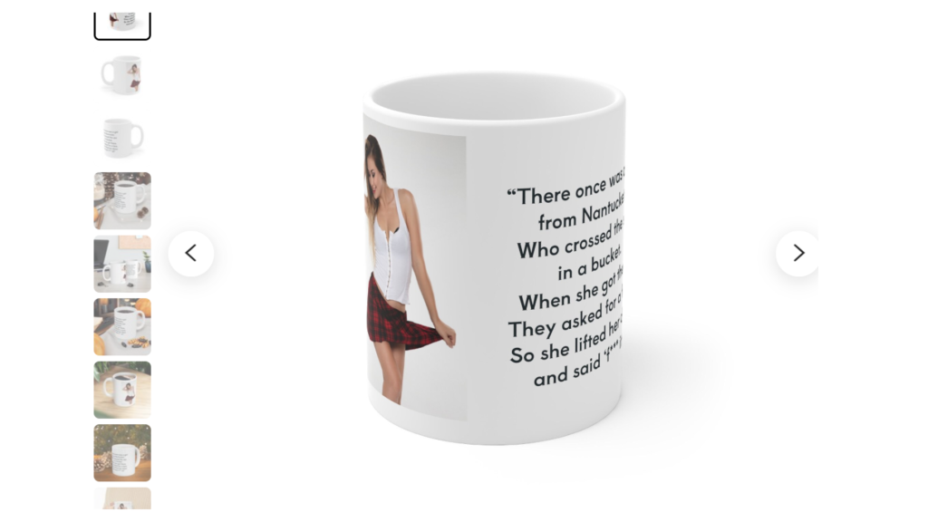 "There Once was a Girl from Nantucket" Mug on Etsy